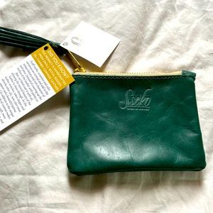 Sseko Coin Purse in Oiled Agave